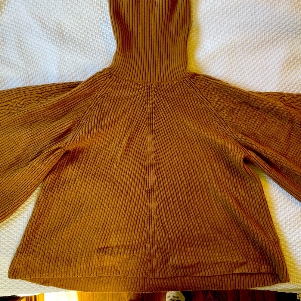 Anthropologie cowl neck poncho sweater